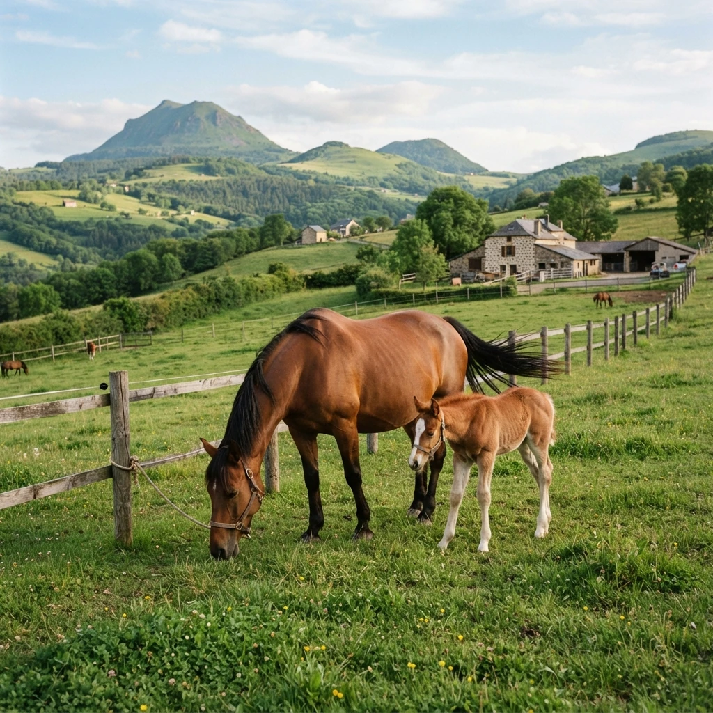 Élevage de chevaux au Les Rocs de la Serre, Bègues