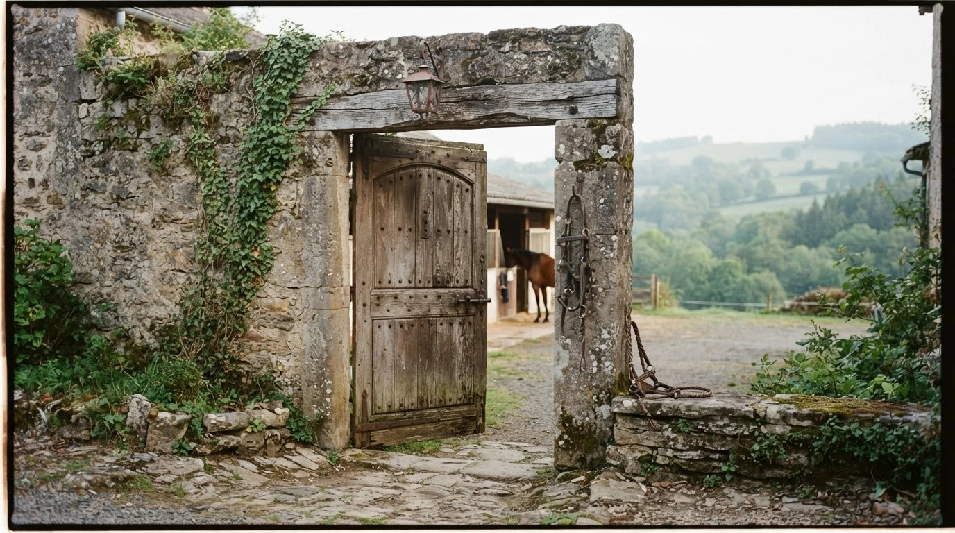 Entrée du Les Rocs de la Serre, centre équestre à Bègues